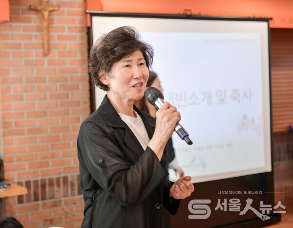 ▴청소년희망브릿지 김남희 이사장이 공익수호프로젝트 자⋅존⋅감 UP 성과공유회에서 내⋅외빈에게 감사의 인사말을 전하고 있다.