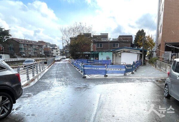 ▲도로 조성 후.