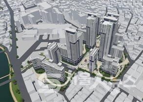 ▲쌍문한양1차아파트 정비계획(안) 조감도