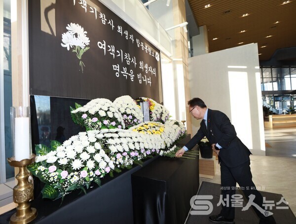 ▲금천구, 제주항공 참사 합동분향소 운영... 타종식 등 취소.